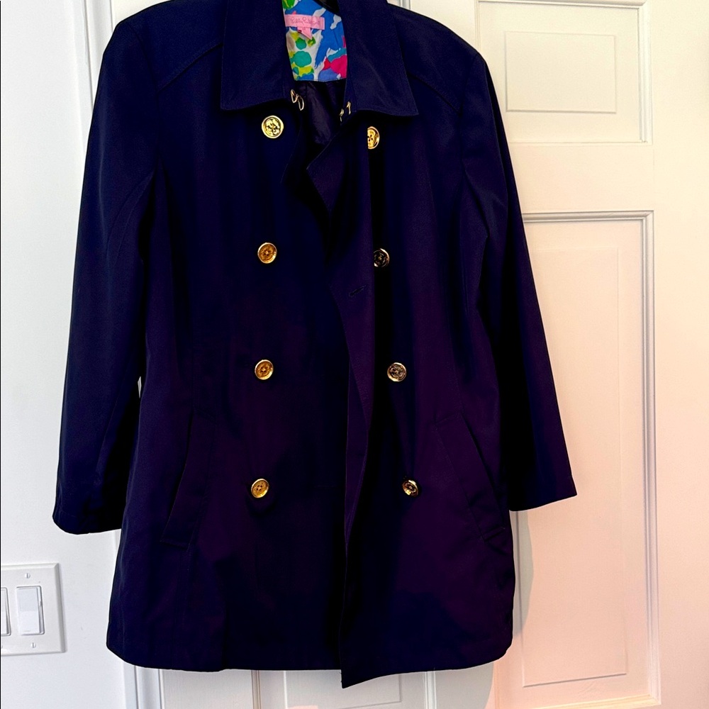 Lily Pulitzer jacket size M   Double breasted jacket is in excellent condition